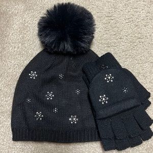 Beanie Hat and Glove Set